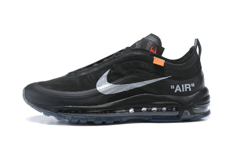 OFF WHITE x Nike Air Max 97 Black The Ten MAX97 Running Shoe For Sale